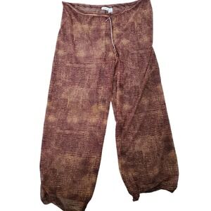 Cherokee XL Brown Sheer Pants Drawstring Waist Swim Cover
